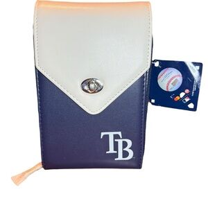 Genuine Merchandise Navy and White Crossbody Bag